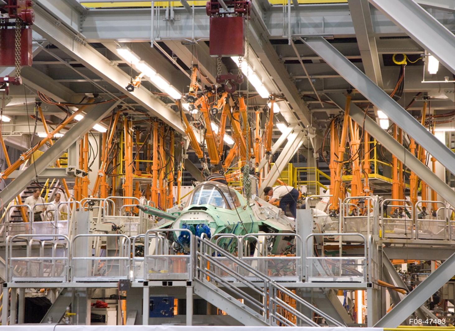 F-35 Joint Strike Fighter under assembly